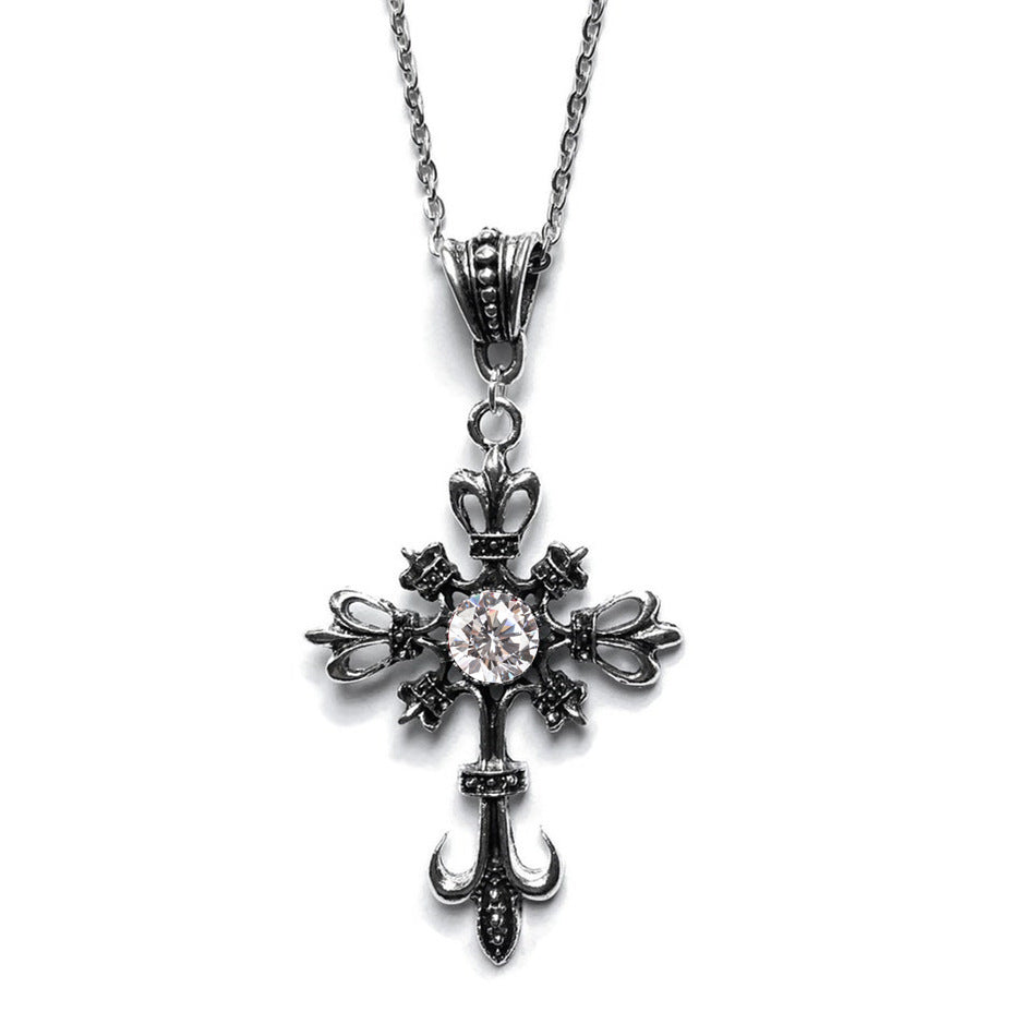 Collares de pendientes de cristal cruzado gótico al por mayor